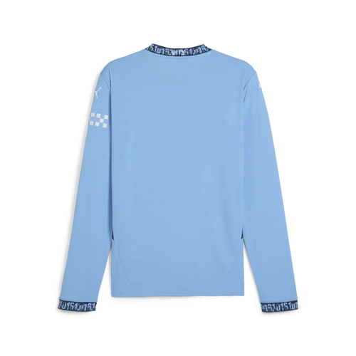 PUMA Mens Manchester City Home Jersey LS Team Light Blue