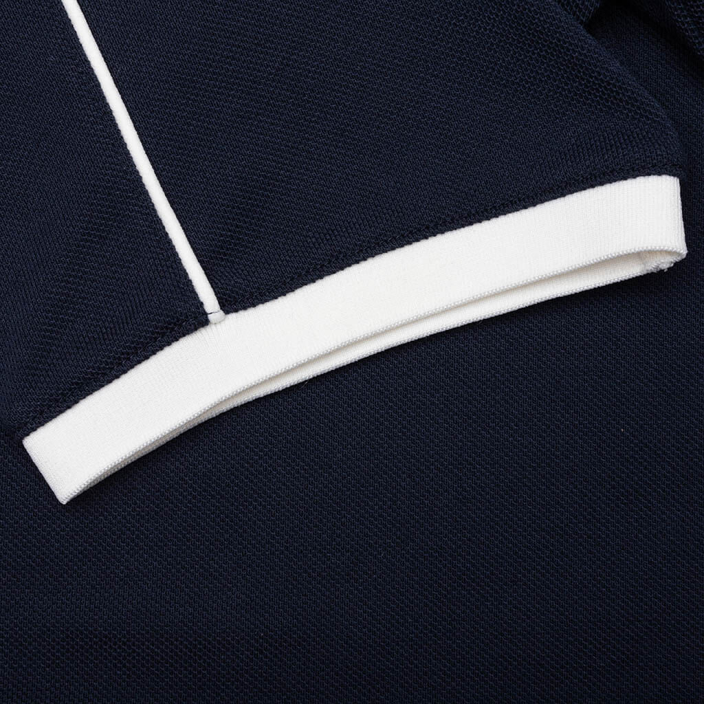 Womens Adidas x Sporty Rich Polo T Shirt Night Navy