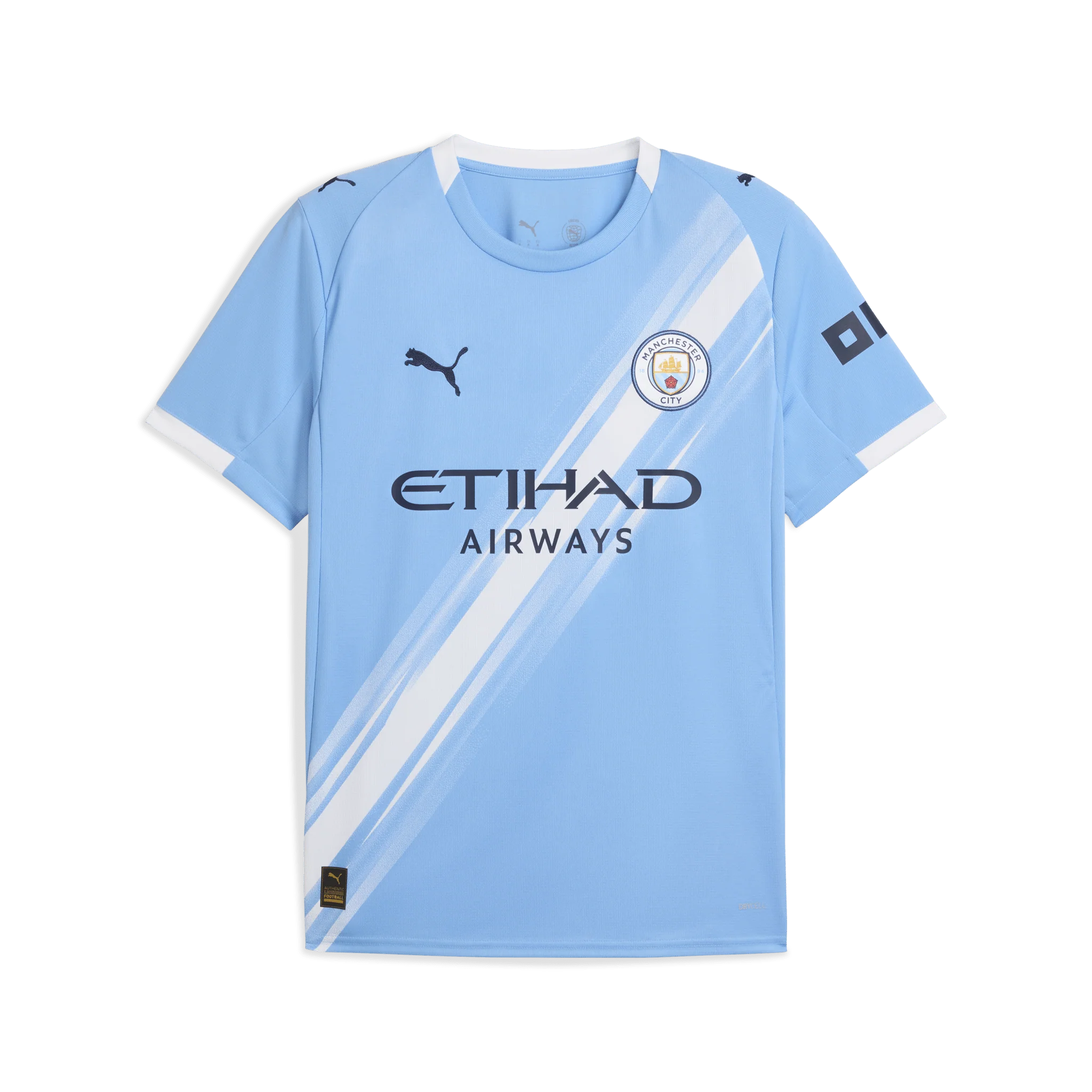 PUMA Mens Manchester City Home Jersey 25 Light Blue White