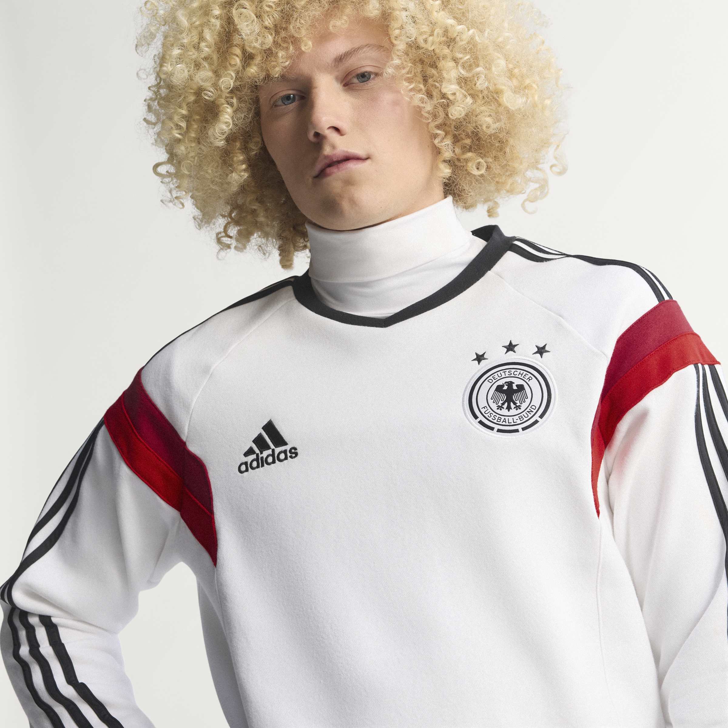 adidas Germany Crew 2014 Mens Soccer Sweatshirt White