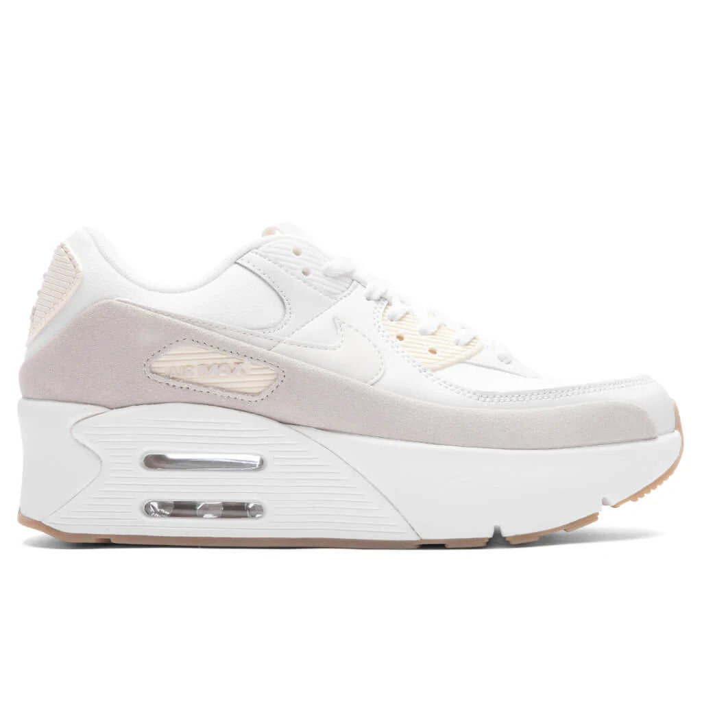 Womens Air Max 90 LV8 Sail Phantom Light Orewood Brown