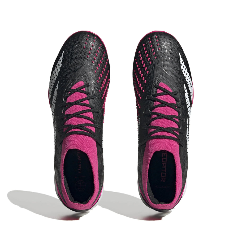 adidas Predator Accuracy1 TF Turf Soccer Cleats Black White Shock Pink