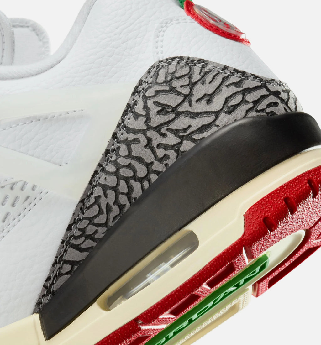 Spizike Low Mens Lifestyle Shoe White Black Sail Varsity Red