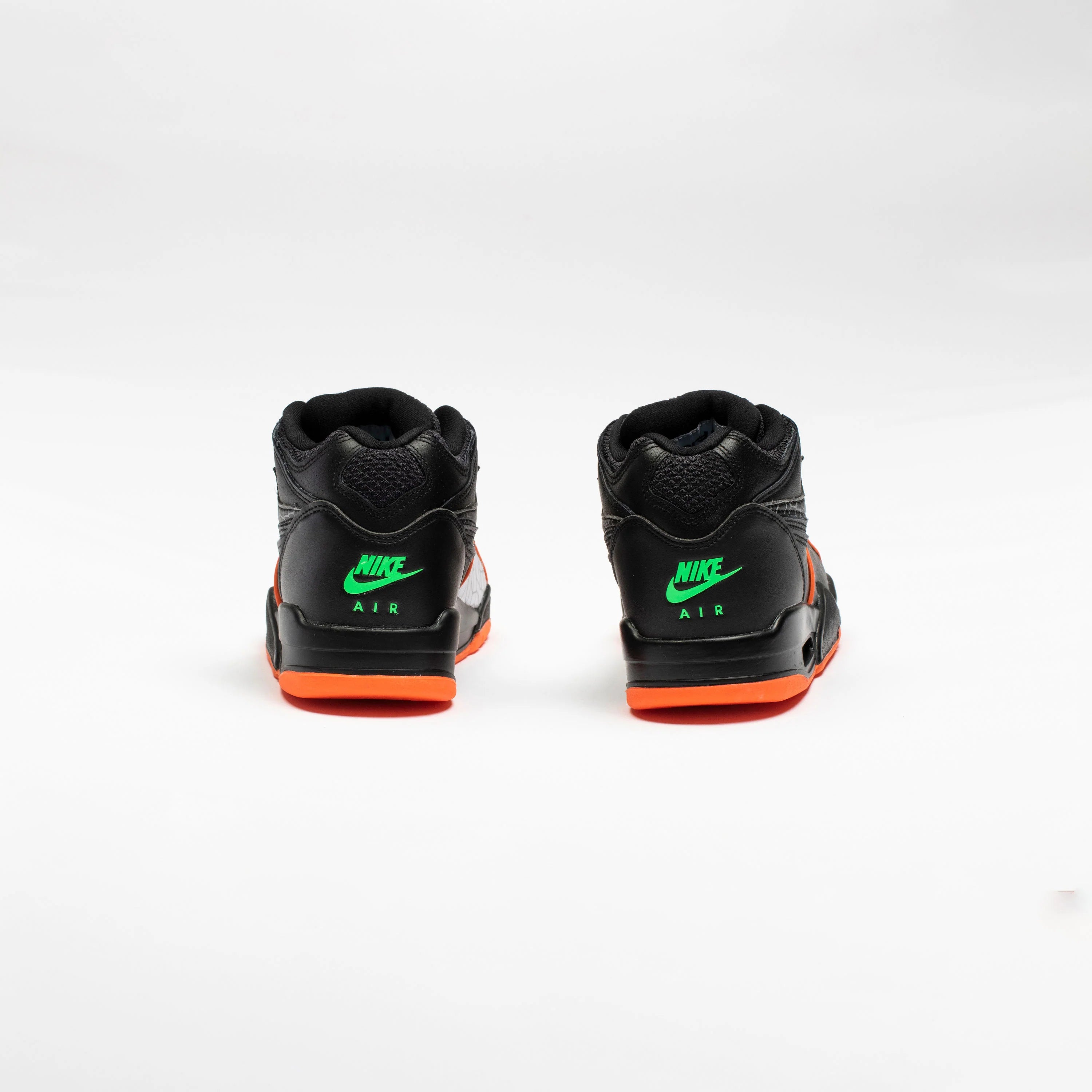 Air Flight 89 All Star Mens Basketball Shoe Black Blaze Orange Green Strike
