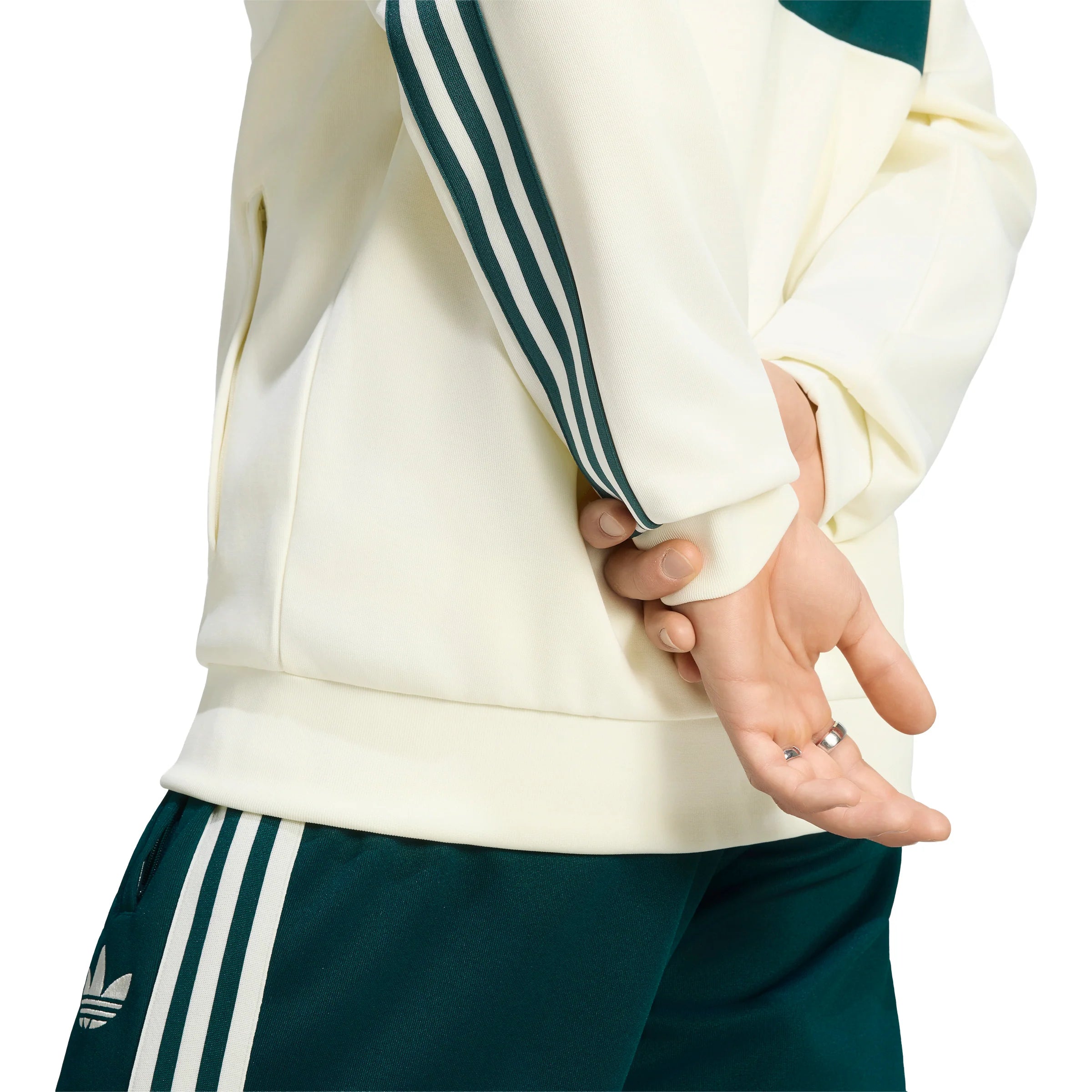 adidas Real Madrid Originals Mens Soccer Track Top Ivory