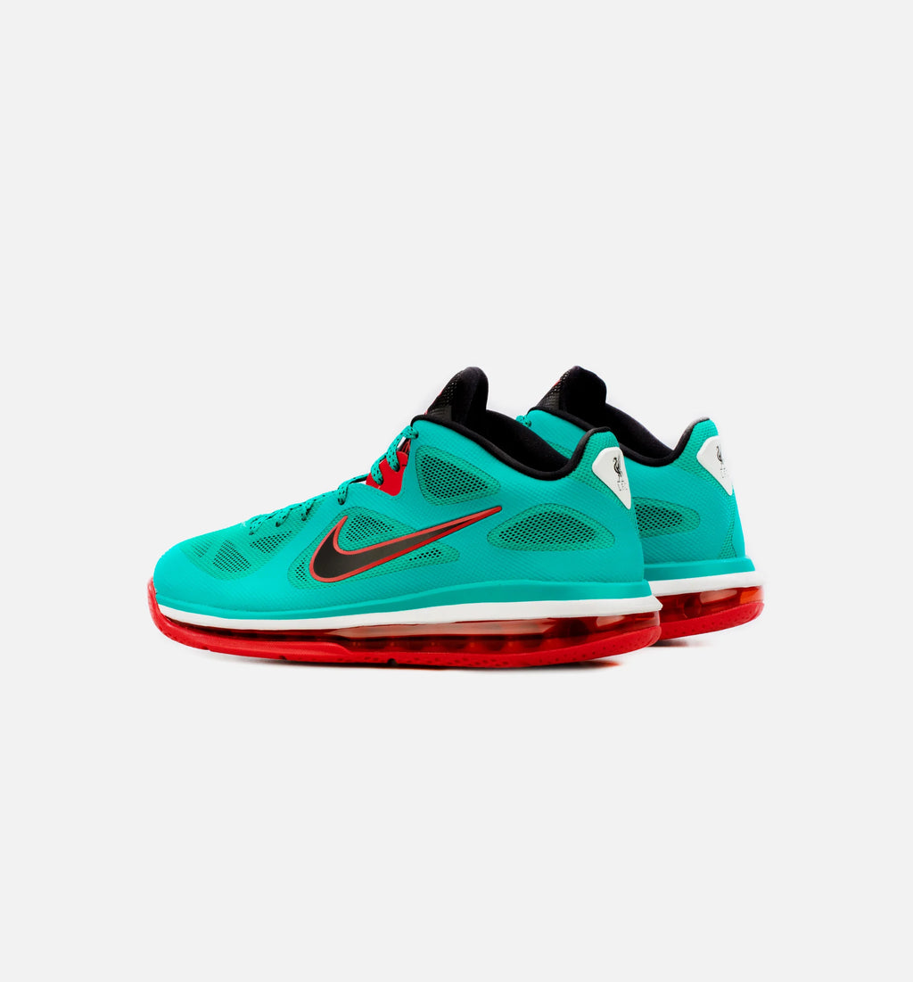 LeBron 9 Low Reverse Liverpool Mens Basketball Shoe Green Red