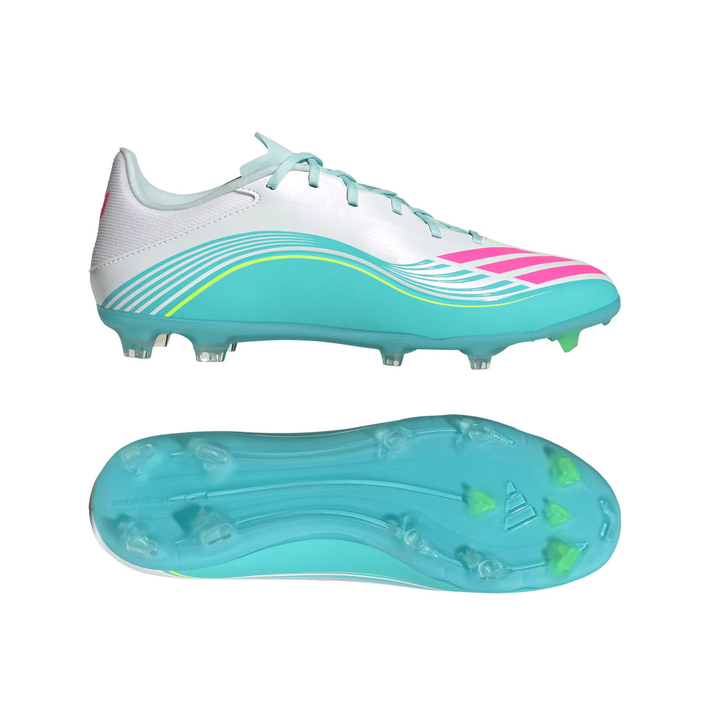 adidas F50 Messi League Firm Ground Multi Ground Mens Soccer Cleats White Pink