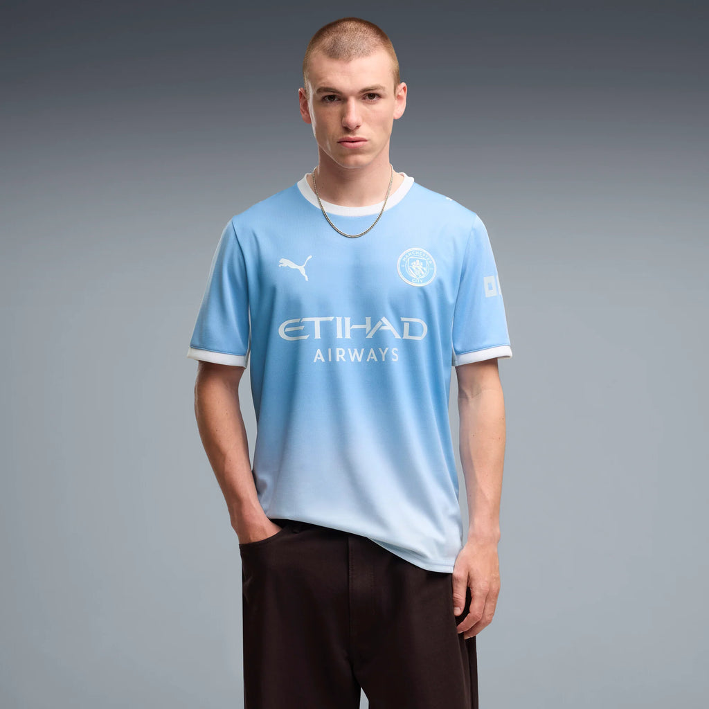 PUMA Manchester City Home Mens Soccer Jersey 2026 Light Blue Icy Blue