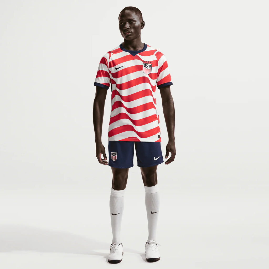 Nike USMNT Home Mens Soccer Jersey 2026 White Red Blue