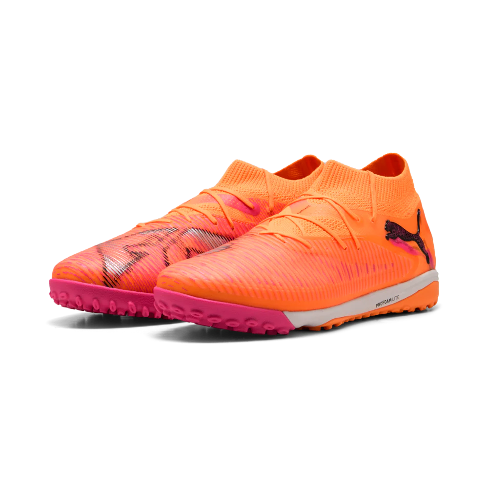 PUMA Future 8 Pro Cage Mens Soccer Shoes Orange Black