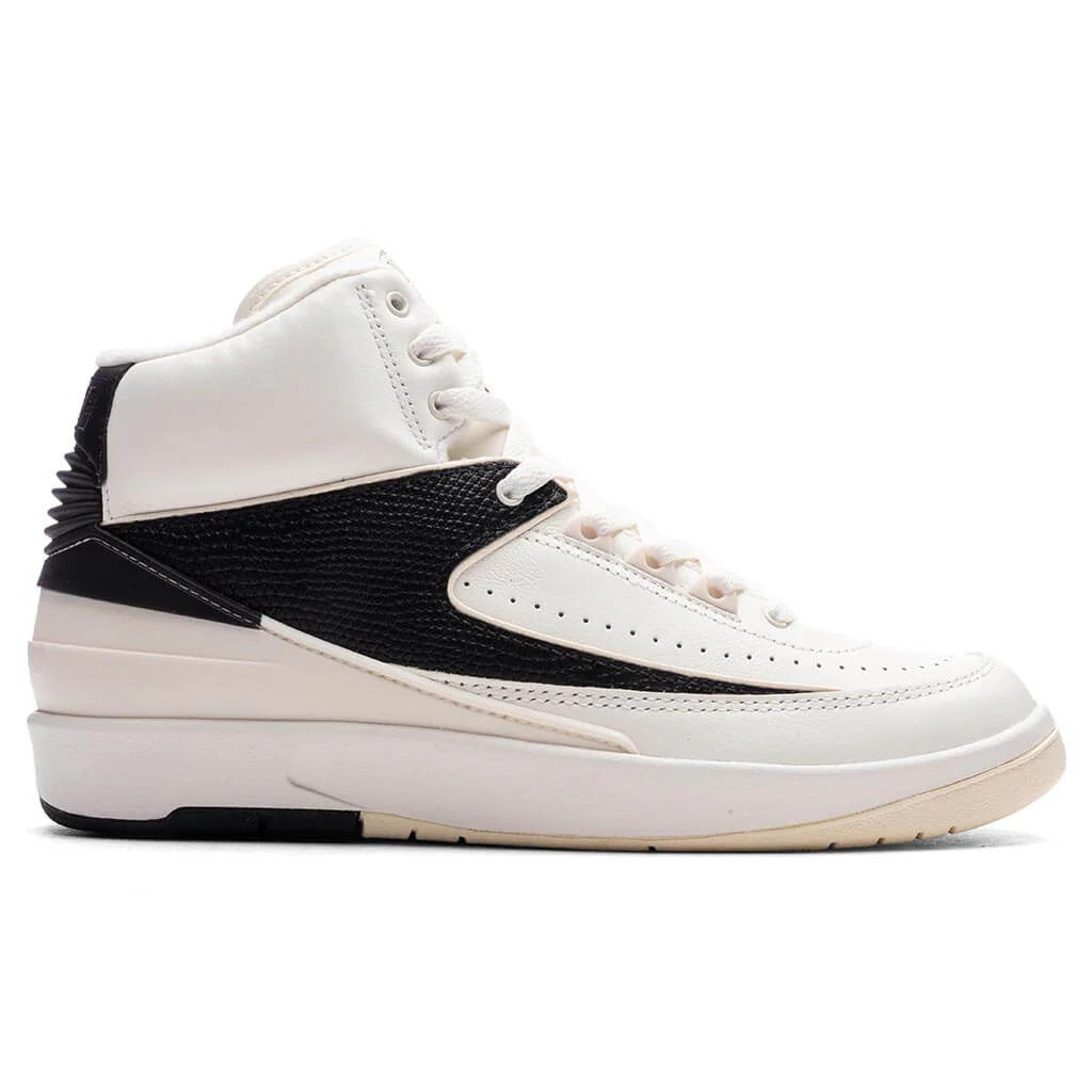Womens Air Jordan 2 Retro Sail Coconut Milk Black