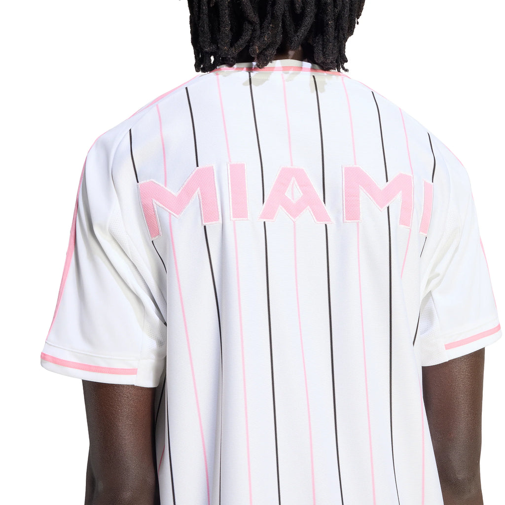 adidas Inter Miami CF Mens Baseball Jersey 2026 White Pink