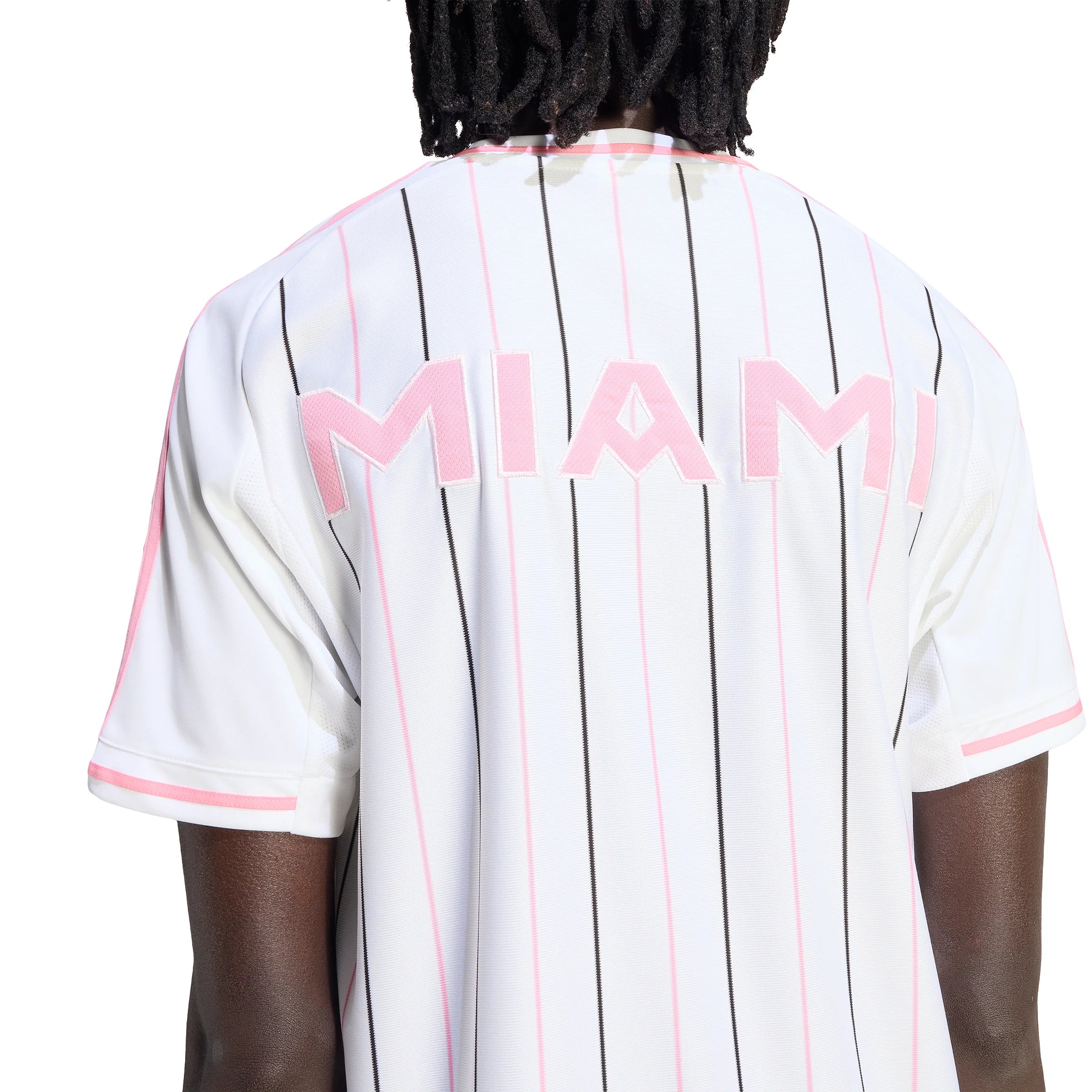 adidas Inter Miami CF Mens Baseball Jersey 2026 White Pink