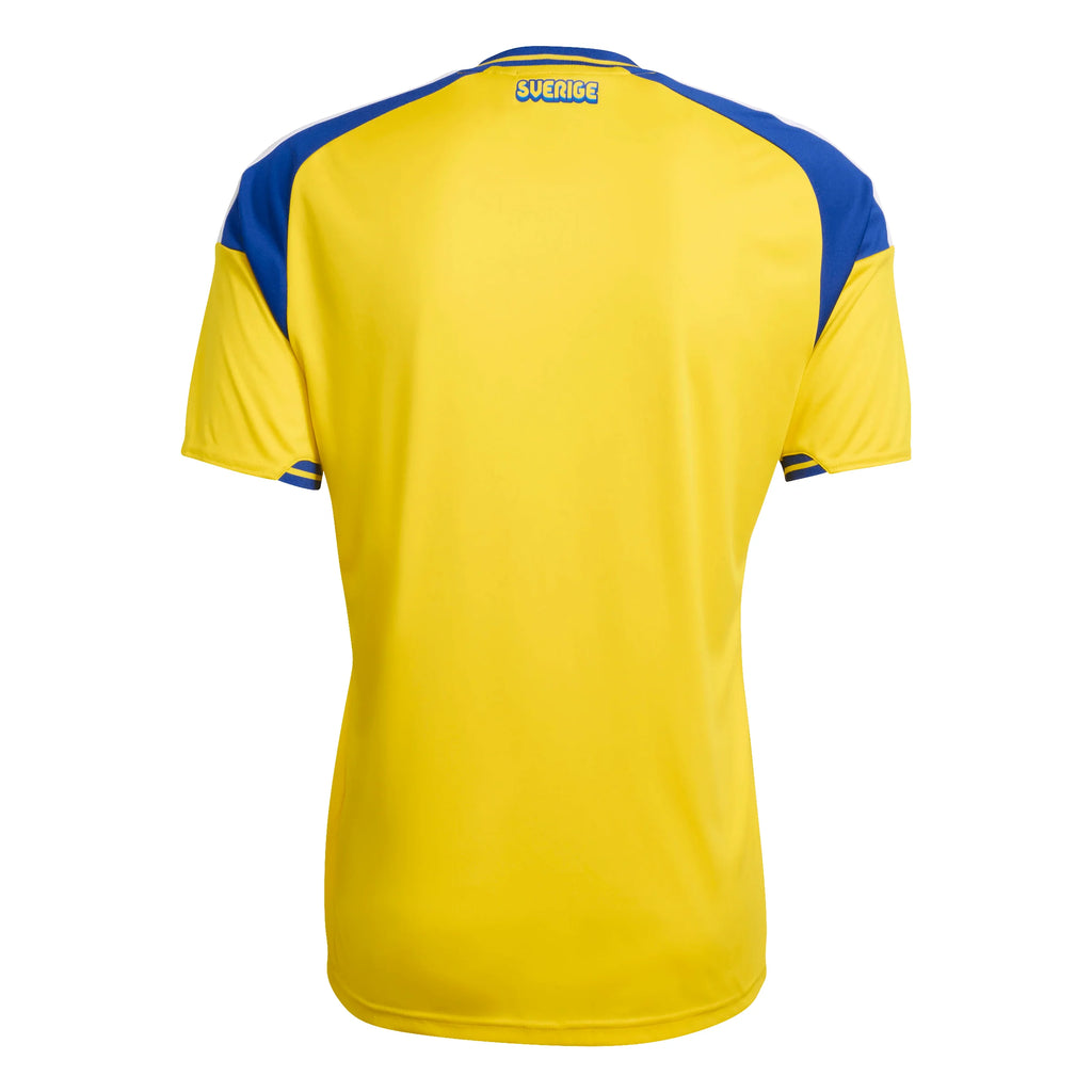adidas Sweden Home Mens Soccer Jersey 26 Yellow