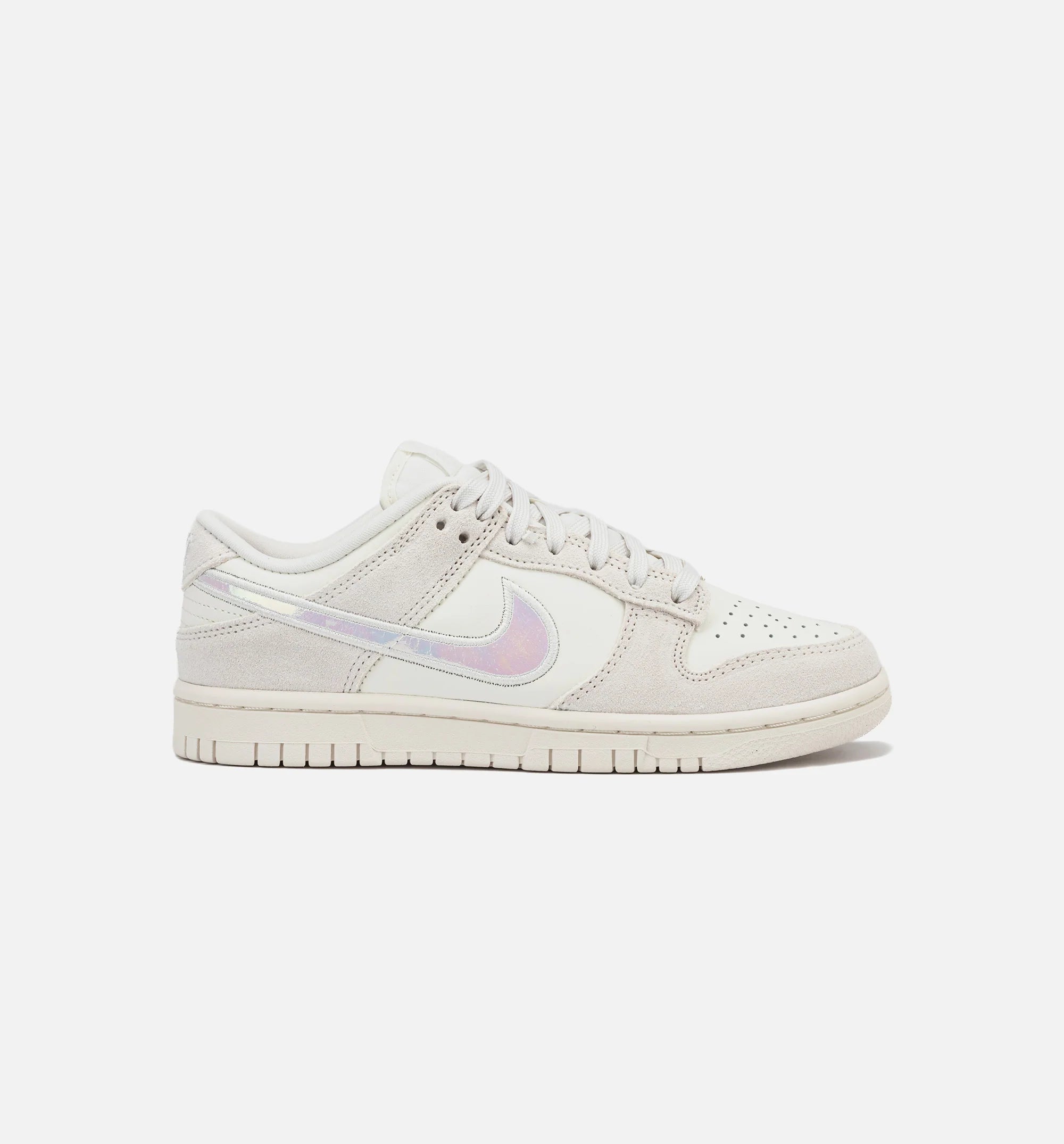 Dunk Low Iridescent Womens Lifestyle Shoe Sail Multicolor Siren Red Hyper Pink