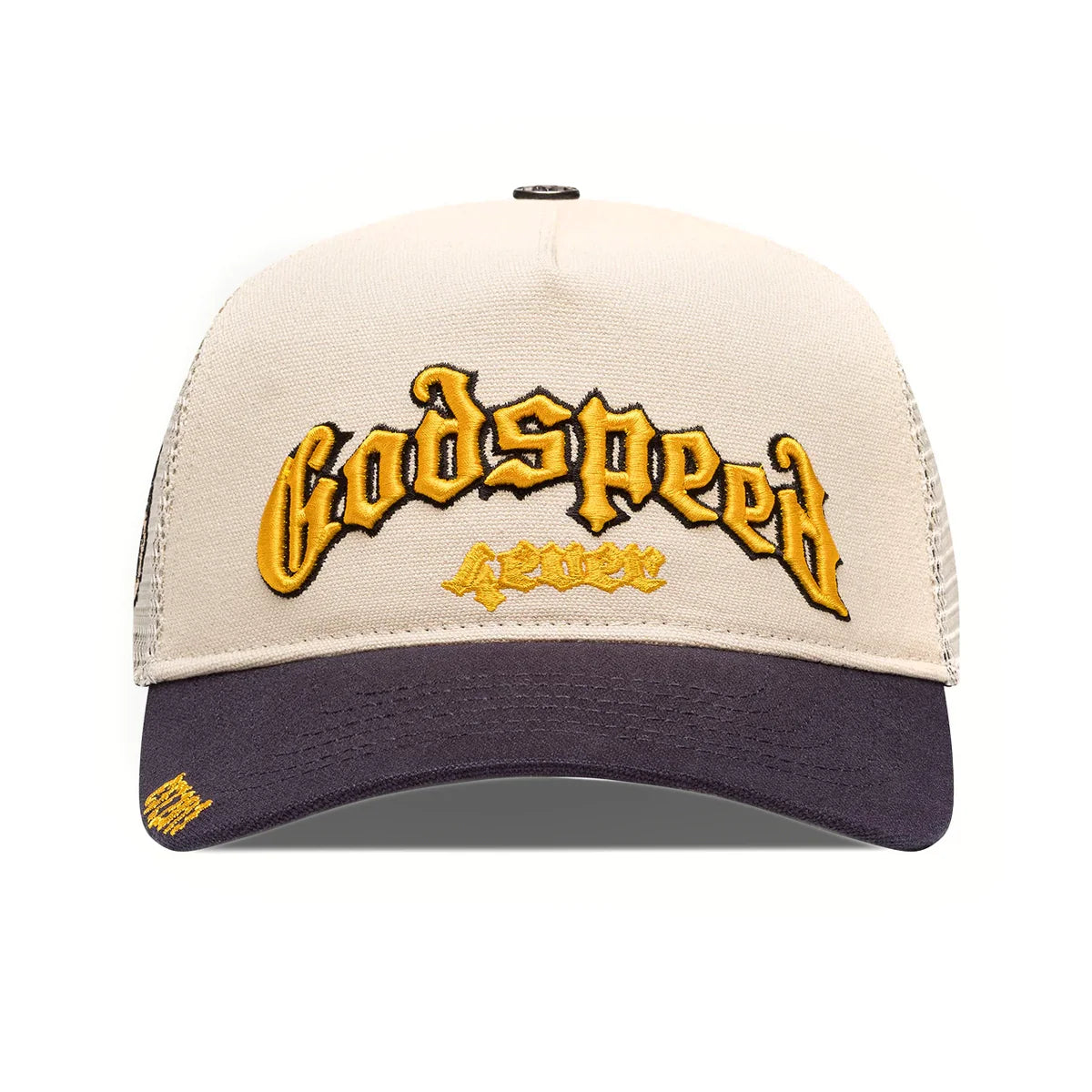 GS Forever Trucker Hat Bone Yellow Navy