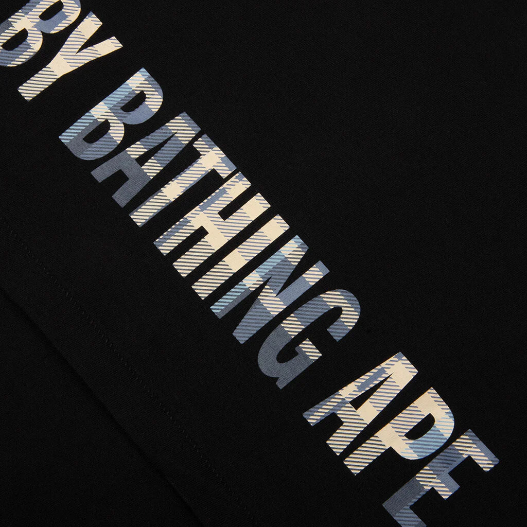 BAPE Check Ape Face Tee Black Blue