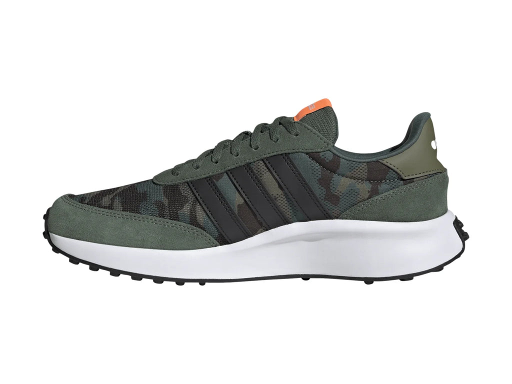 Tenis Adidas Run 70s Verde Negro y Naranja para Hombre
