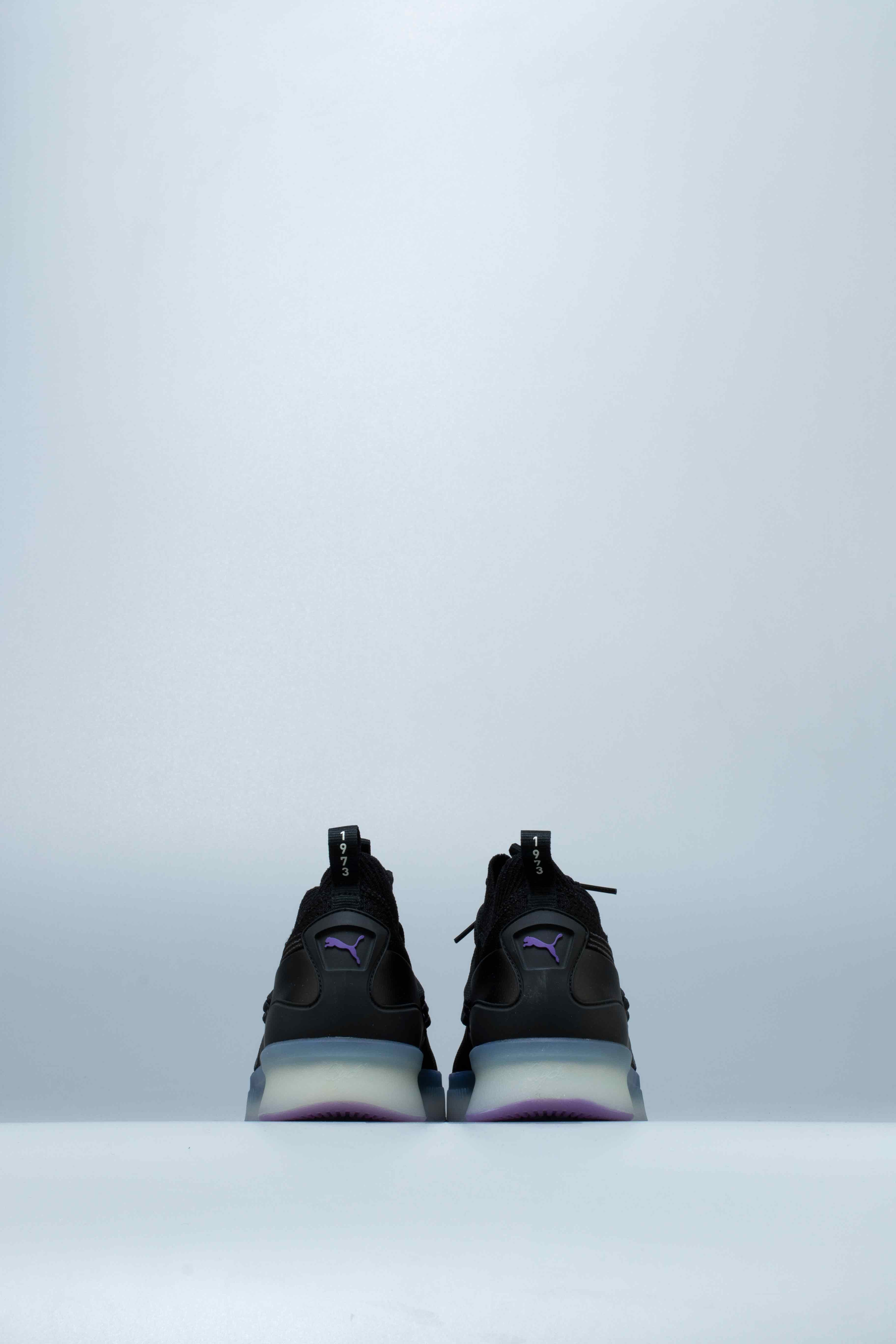 Clyde Court Purple Glow Mens Shoes Black Purple