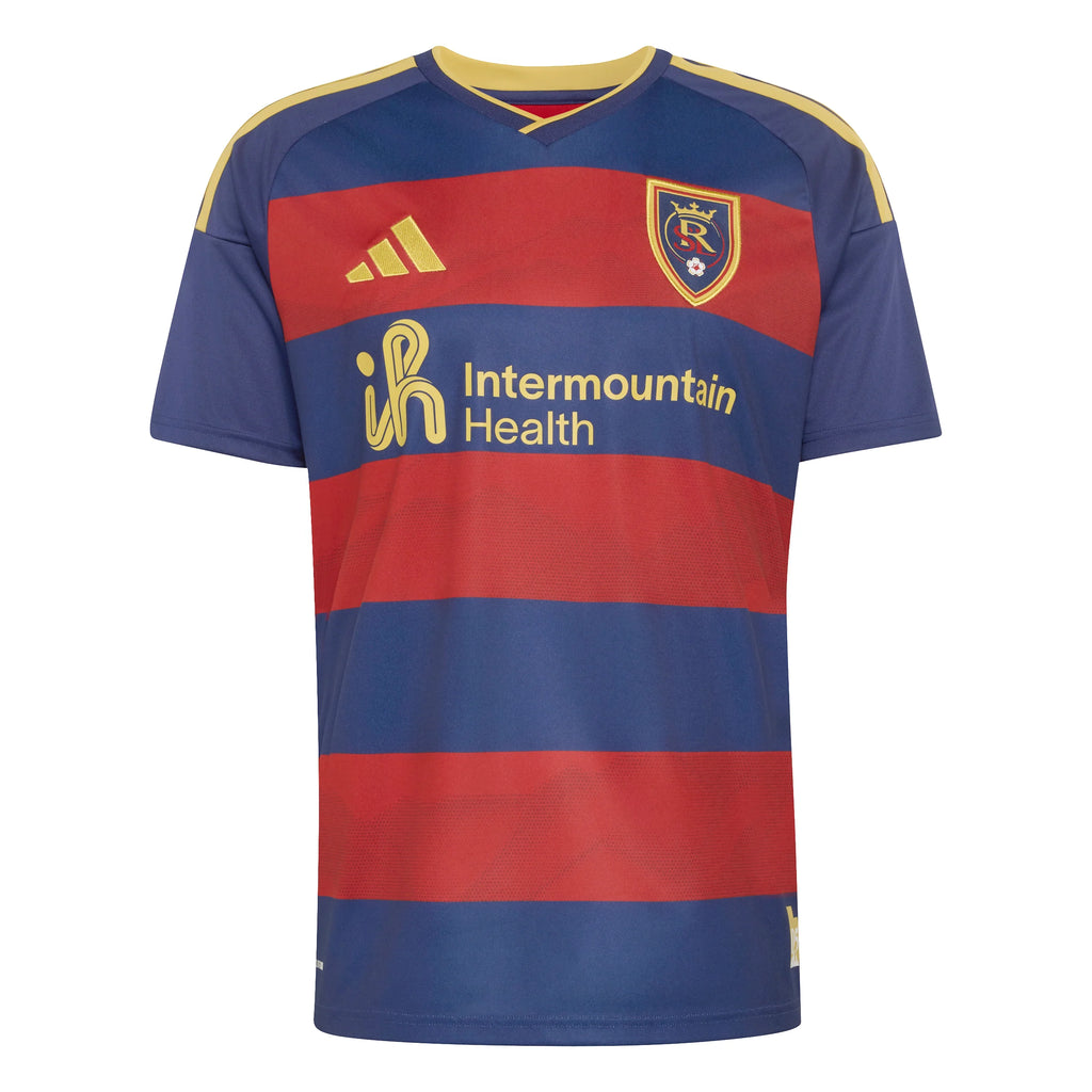 adidas Real Salt Lake Home Mens Soccer Jersey 26 27 Red Blue