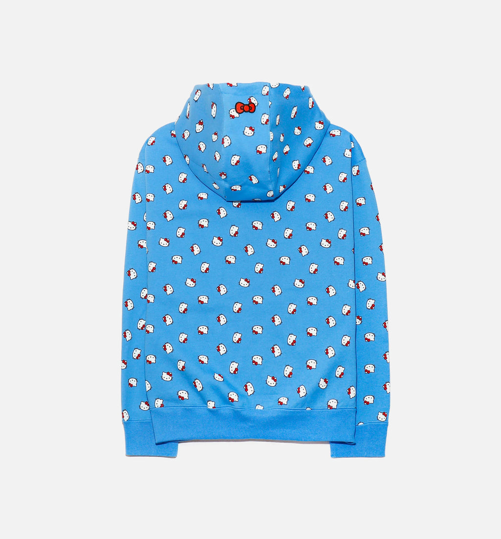 Hello Kitty Fleece Hoodie Mens Hoodie Blue