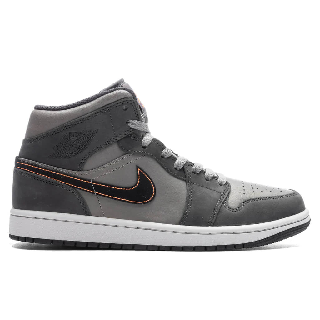 Air Jordan 1 Mid SE Night Stadium Black Flat Pewter