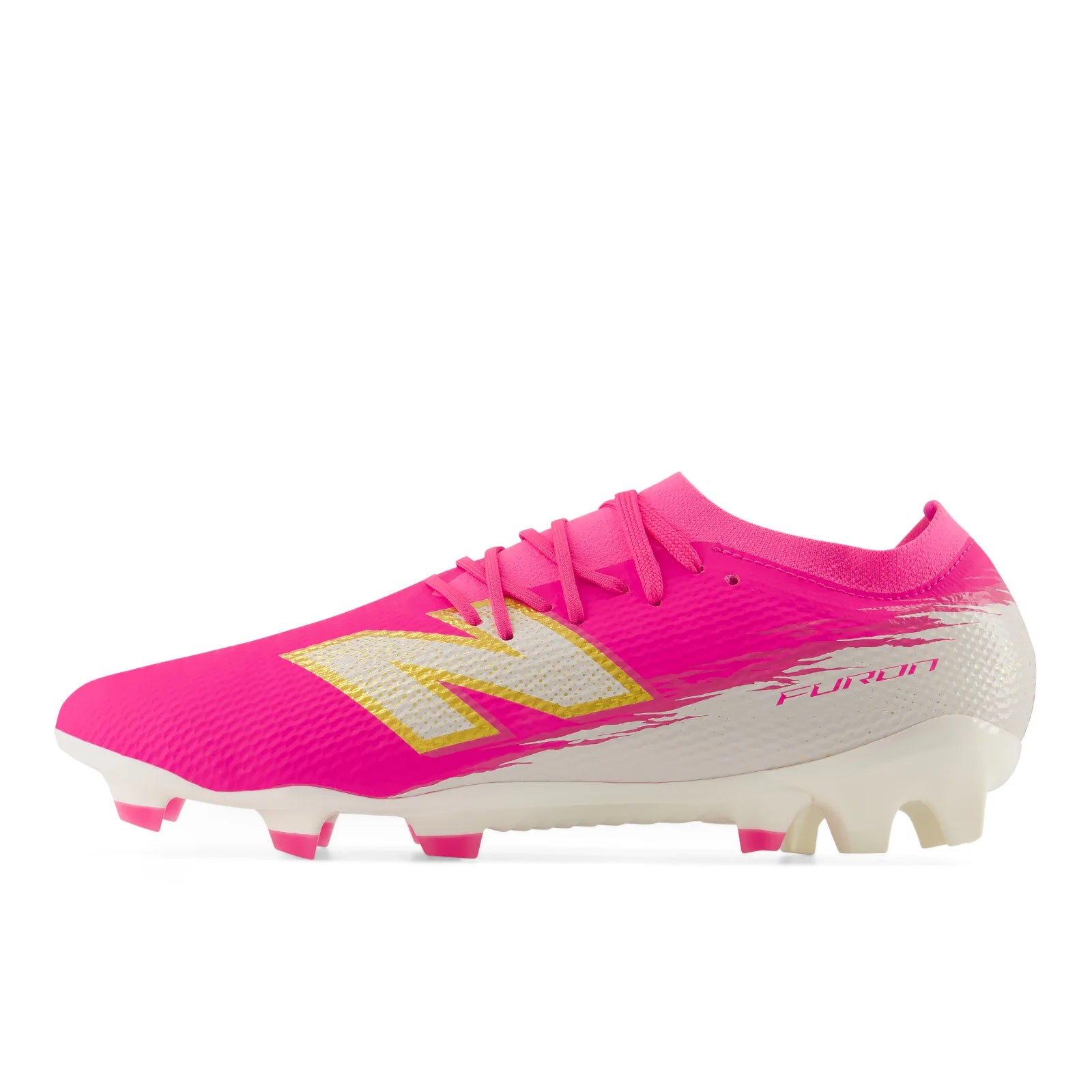 New Balance Furon Team V8 FG Firm Ground Mens Soccer Cleats Pink Heat
