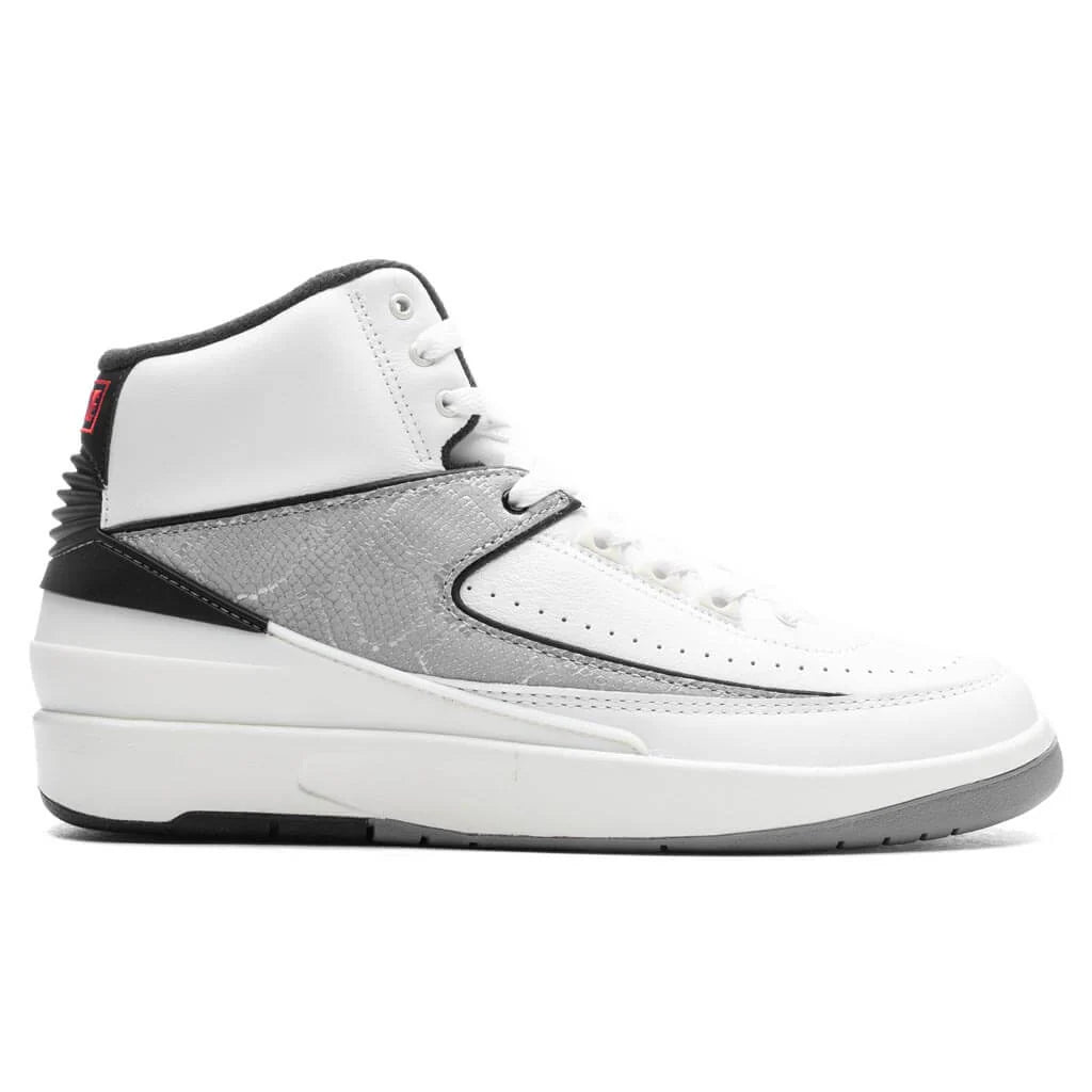 Air Jordan 2 Retro Python White Fire Red Cement Grey
