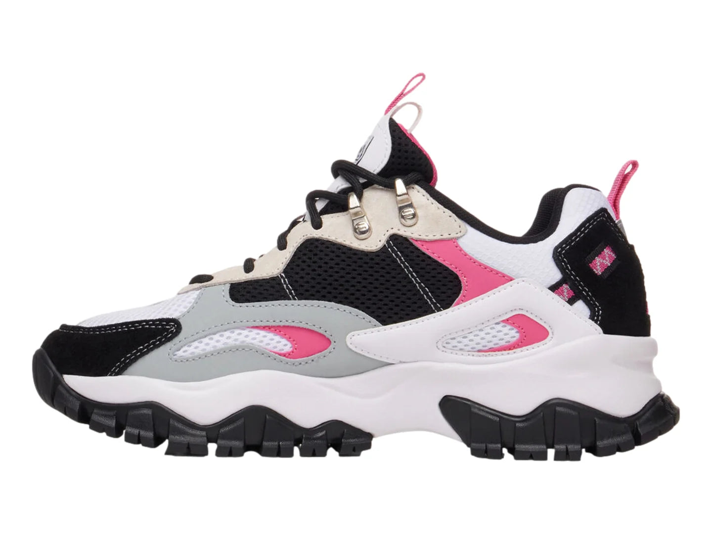 Tenis FILA Ray Tracer TR 2 Blanco Negro y Rosa para Mujer