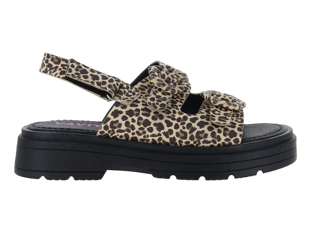 Sandalias Vavito Camel de Gamuza para Niña