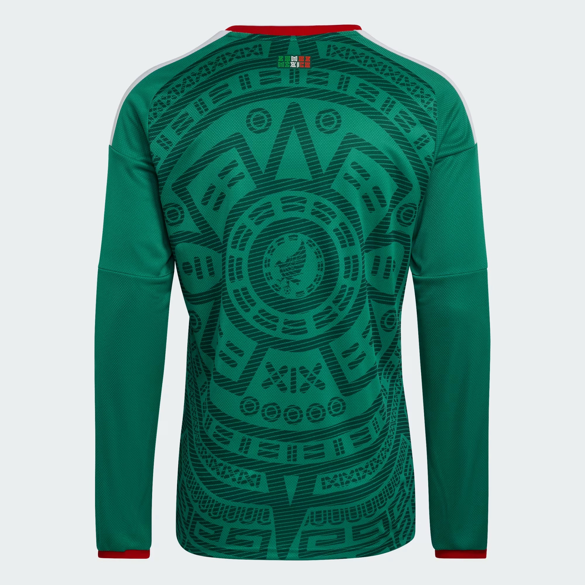 adidas Mexico Home Long Sleeve Mens Soccer Jersey 2026 Green