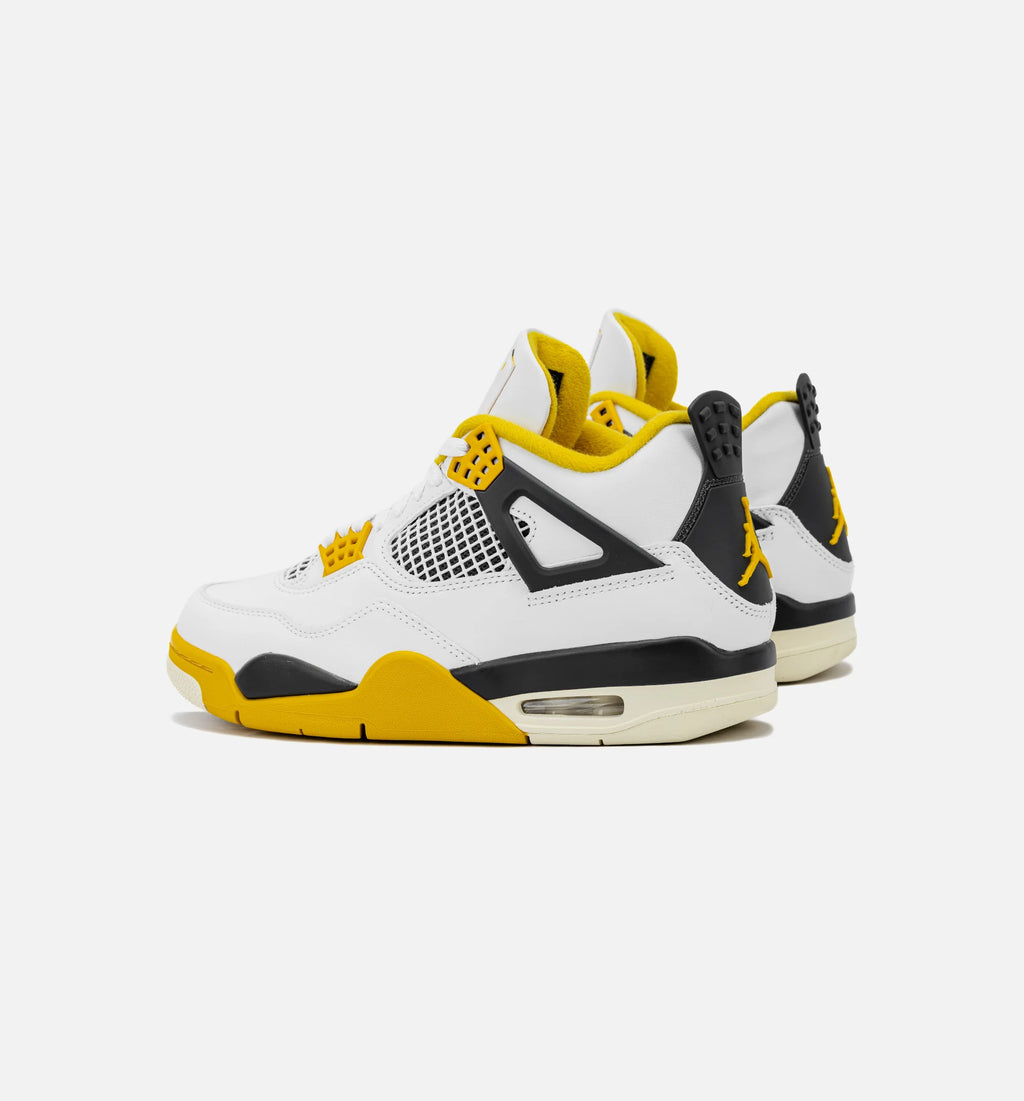 Air Jordan 4 Retro Vivid Sulfur Womens Lifestyle Shoe White Coconut Milk Vivid Sulfur