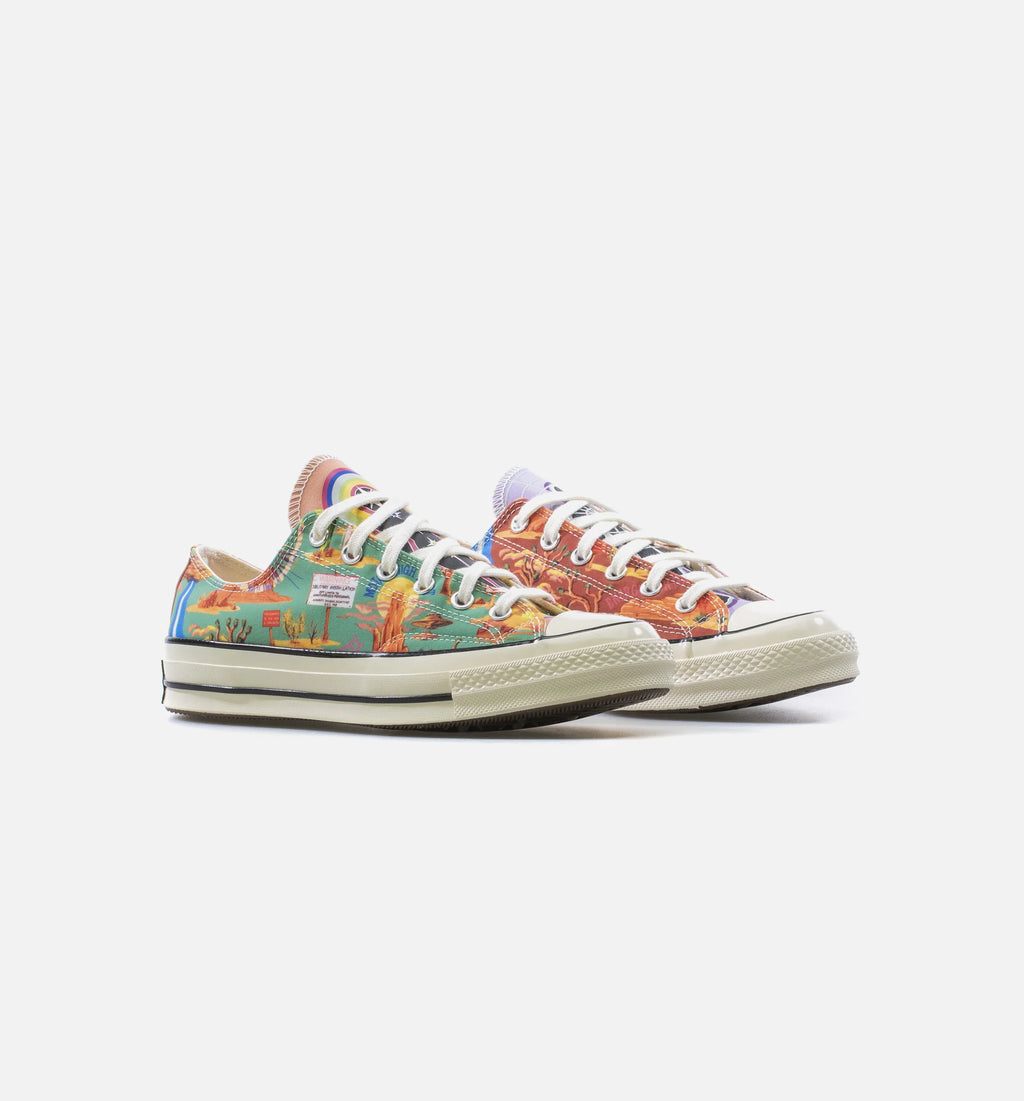 Chuck Taylor 70 Wild West Low Top Mens Shoe Bone Multi Orange Blue