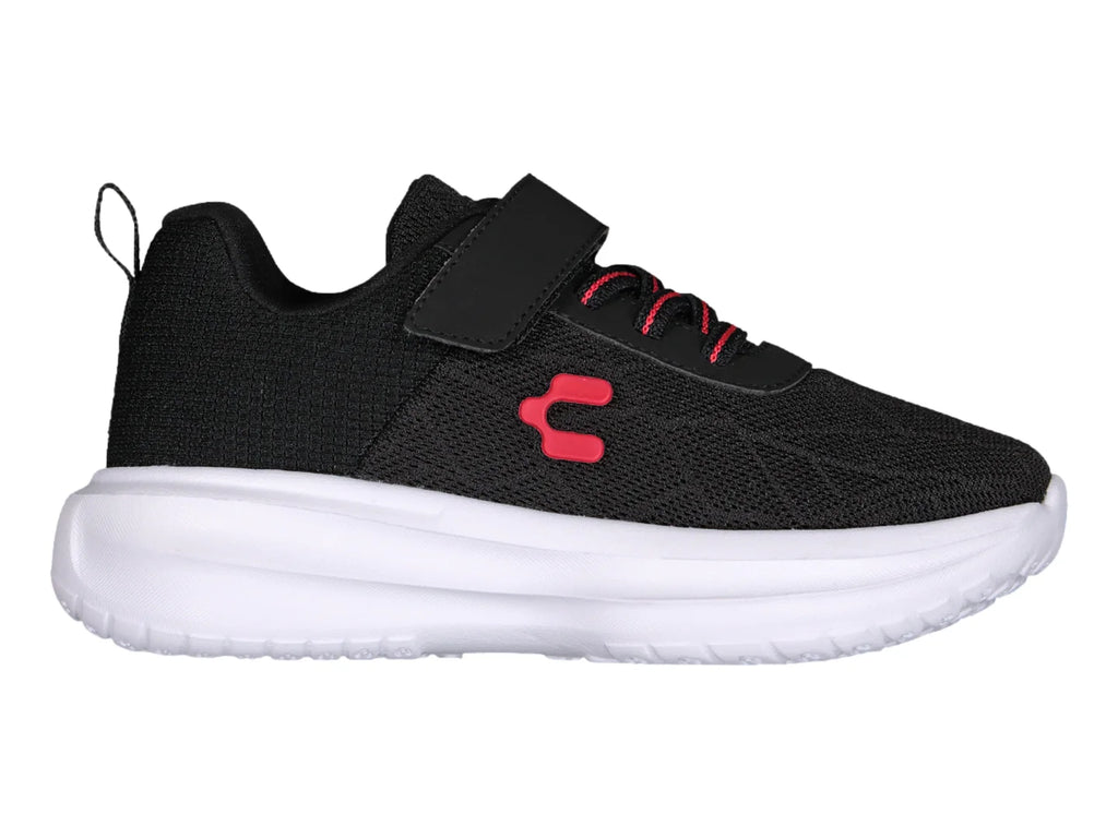 Tenis Charly Road Casual Negro y Blanco para Niña