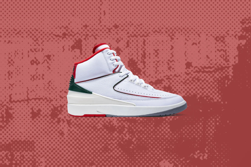 Air Jordan 2 Retro Italy White Fire Red
