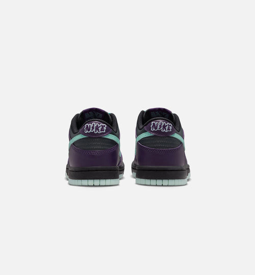 Dunk Low Grade School Lifestyle Shoe Dark Smoke Grey Grand Purple Black Artisan Teal