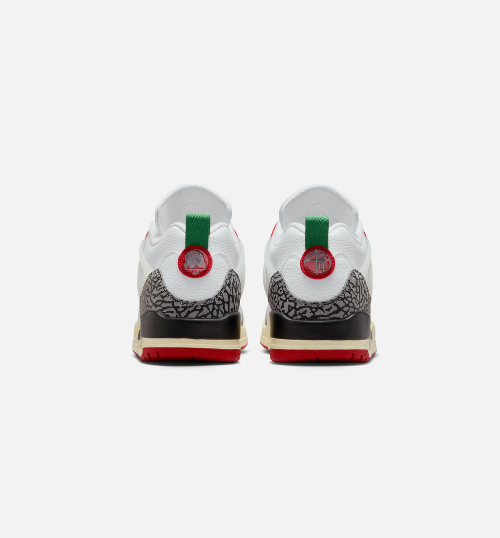 Spizike Low Mens Lifestyle Shoe White Black Sail Varsity Red