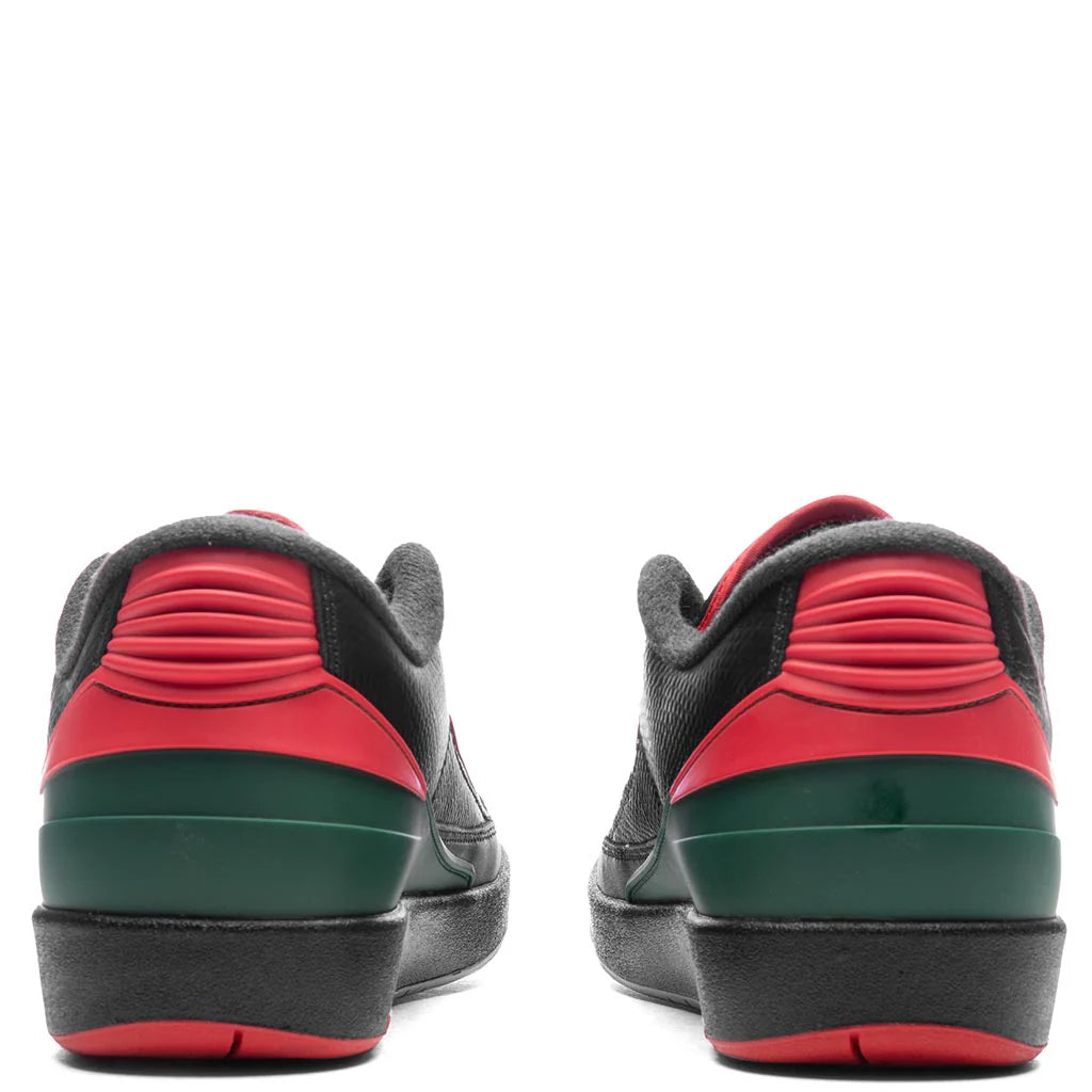 Air Jordan 2 Retro Low Christmas Black Fire Red Cement Grey