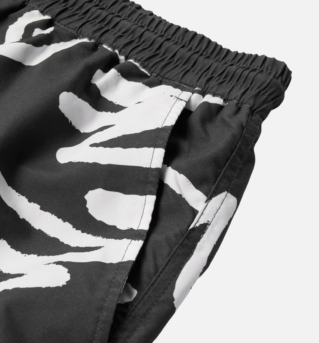 Birds Fly Free Swim Mens Short Black