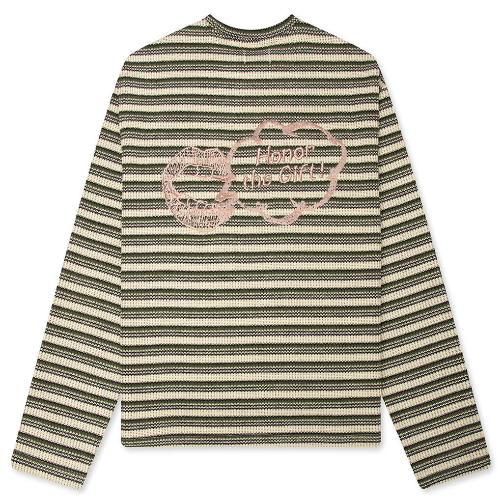 Speak Striped Crew Olive