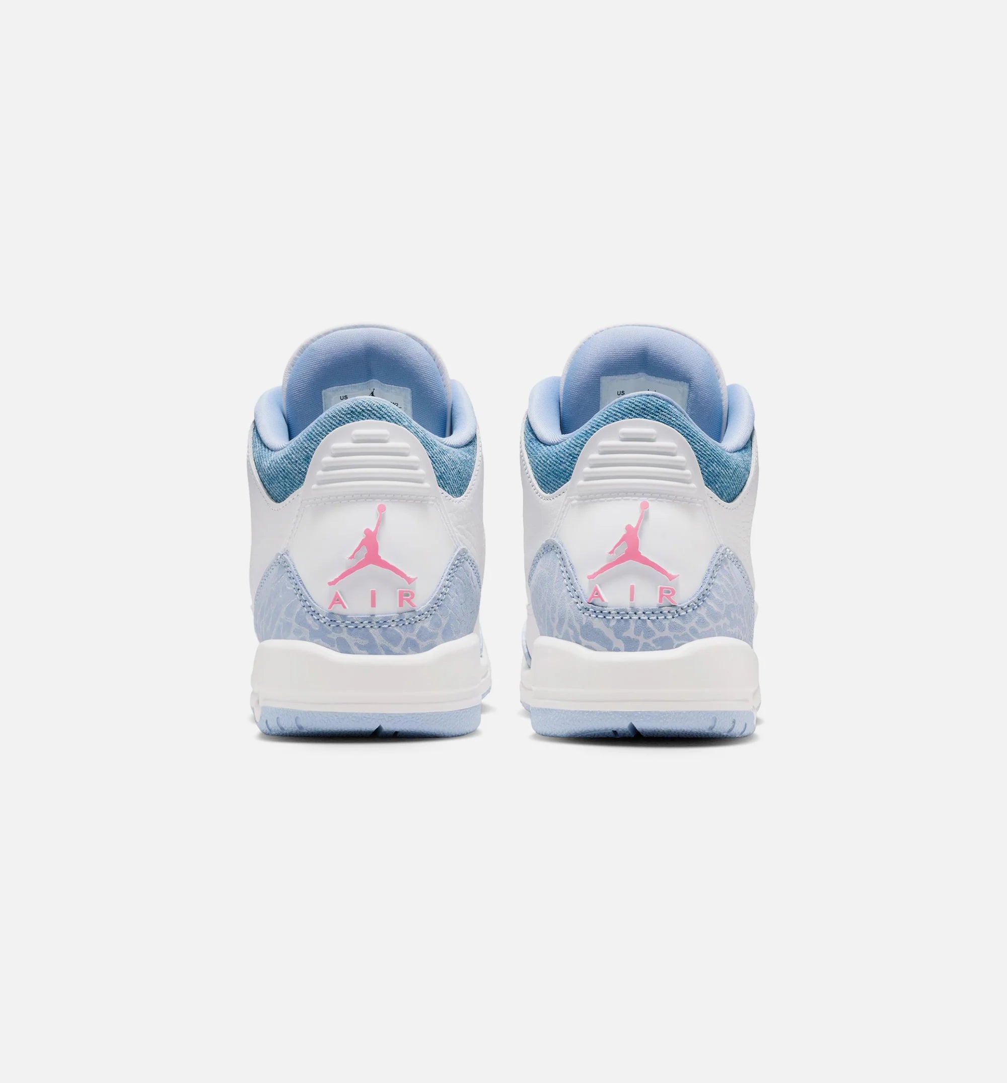 Air Jordan 3 Retro Cobalt Bliss Grade School Lifestyle Shoe White Cobalt Bliss Football Grey Pink Glow