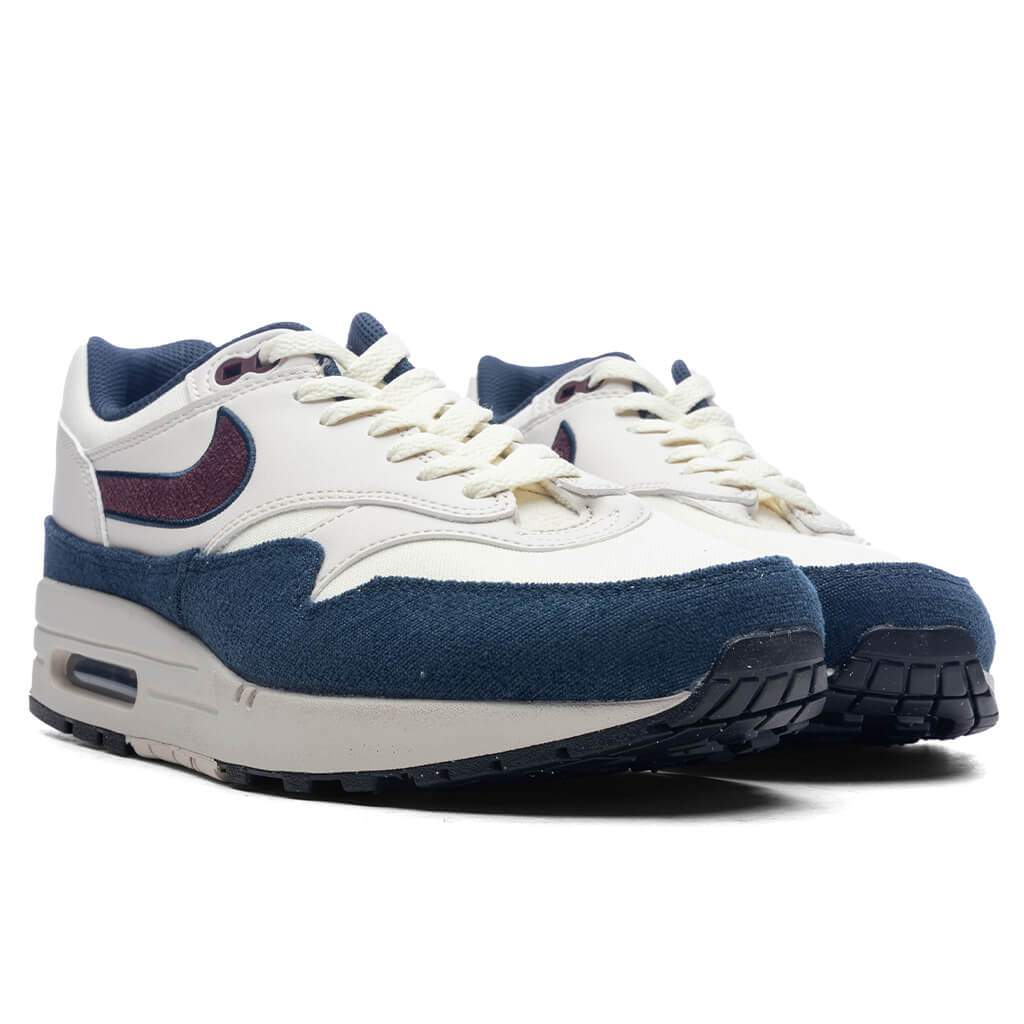 Air Max 1 Coconut Milk Burgundy Crush Armory Navy