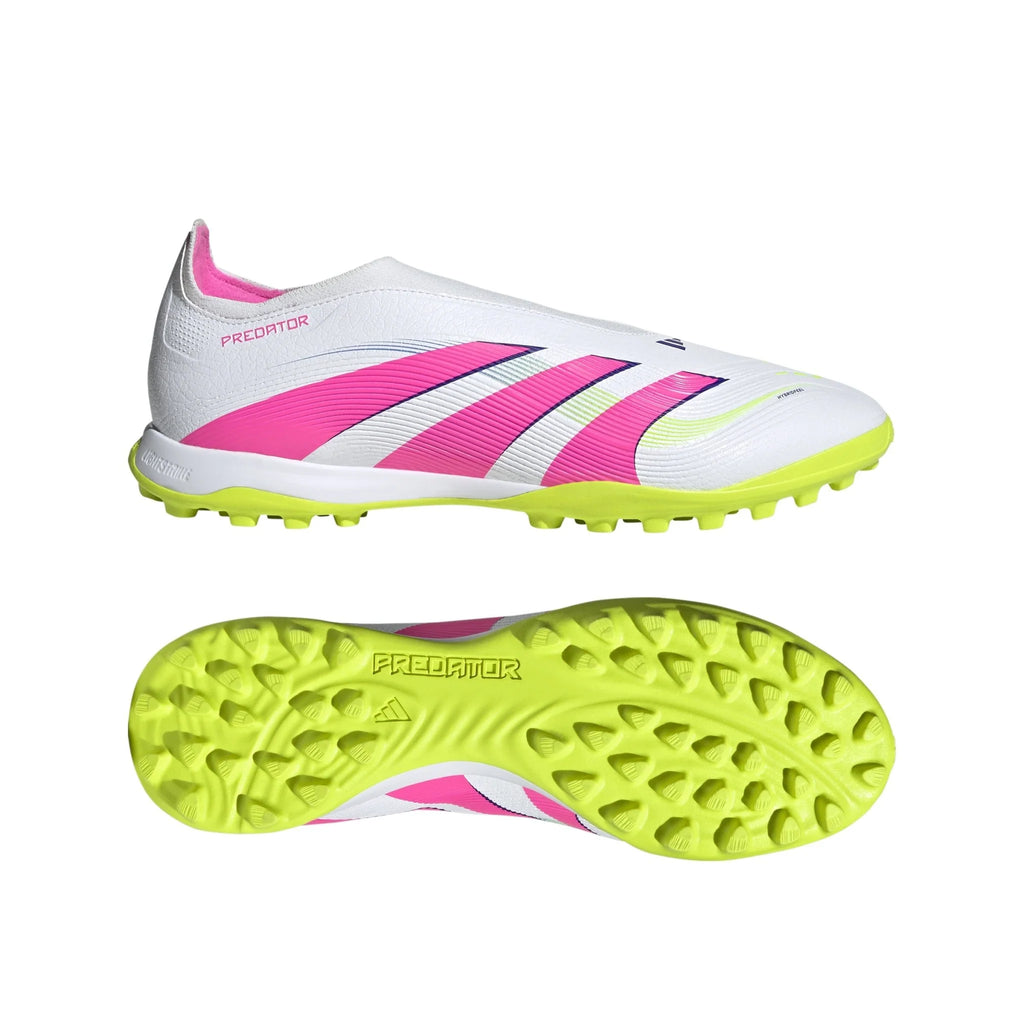 adidas Predator League Laceless Turf Boots White Pink