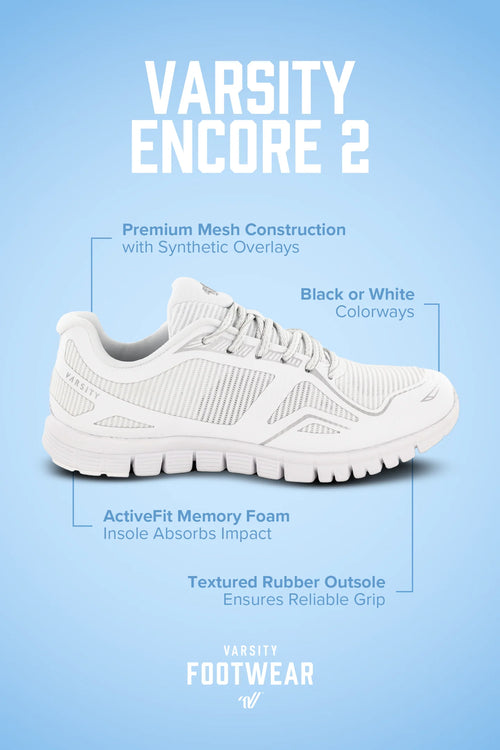 Varsity Mens Encore 2 Black Cheer Shoes