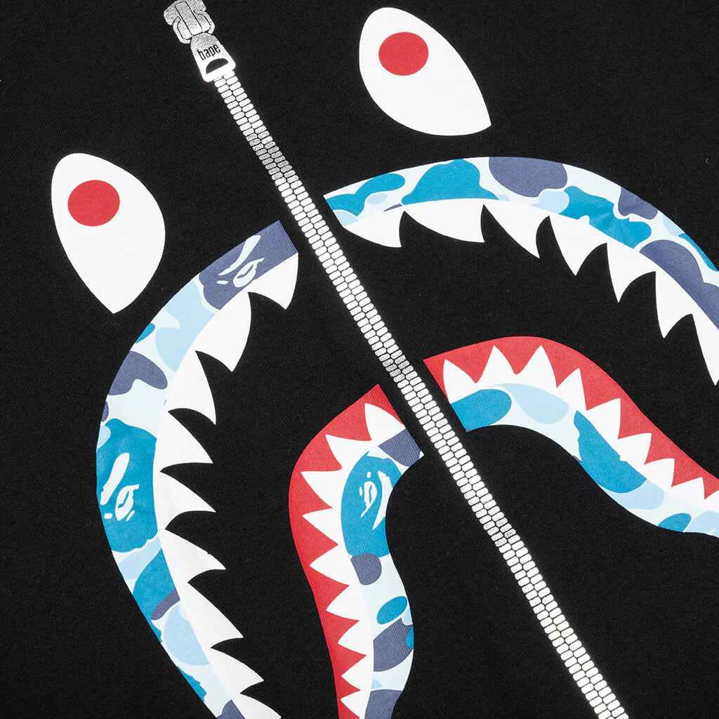 ABC Camo Shark Tee Black Blue