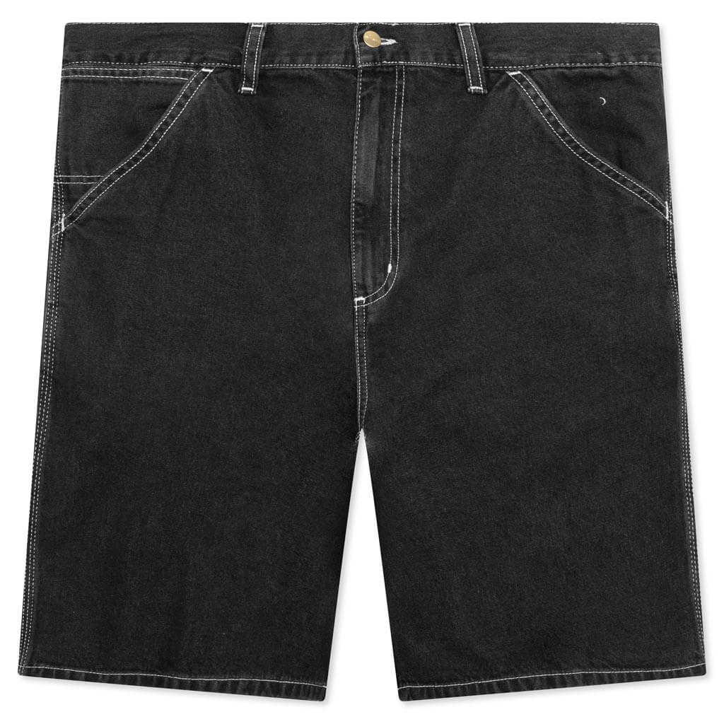 Simple Short Black Stone Washed