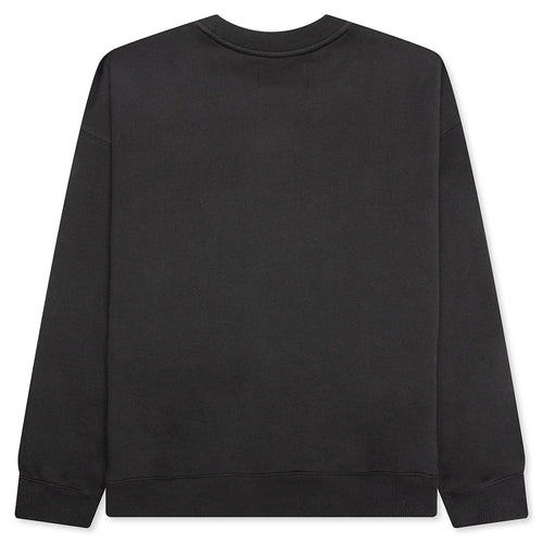 Debossed Crewneck Black