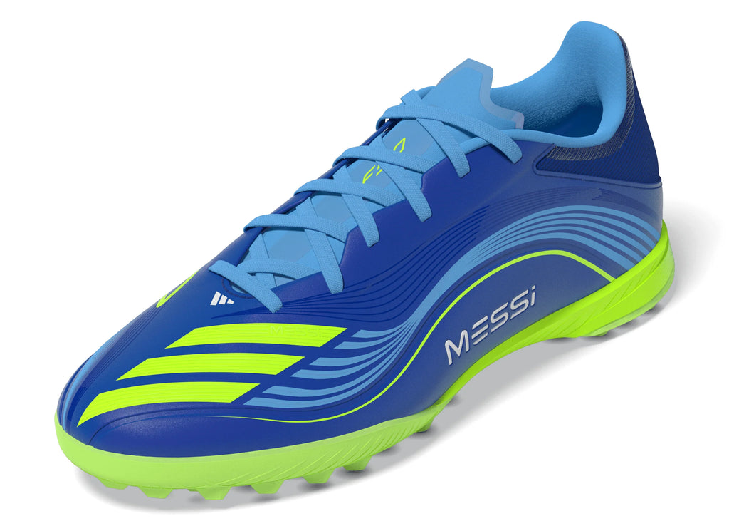 adidas F50 Messi League TF Mens Soccer Cleats Royal Blue Yellow Blue