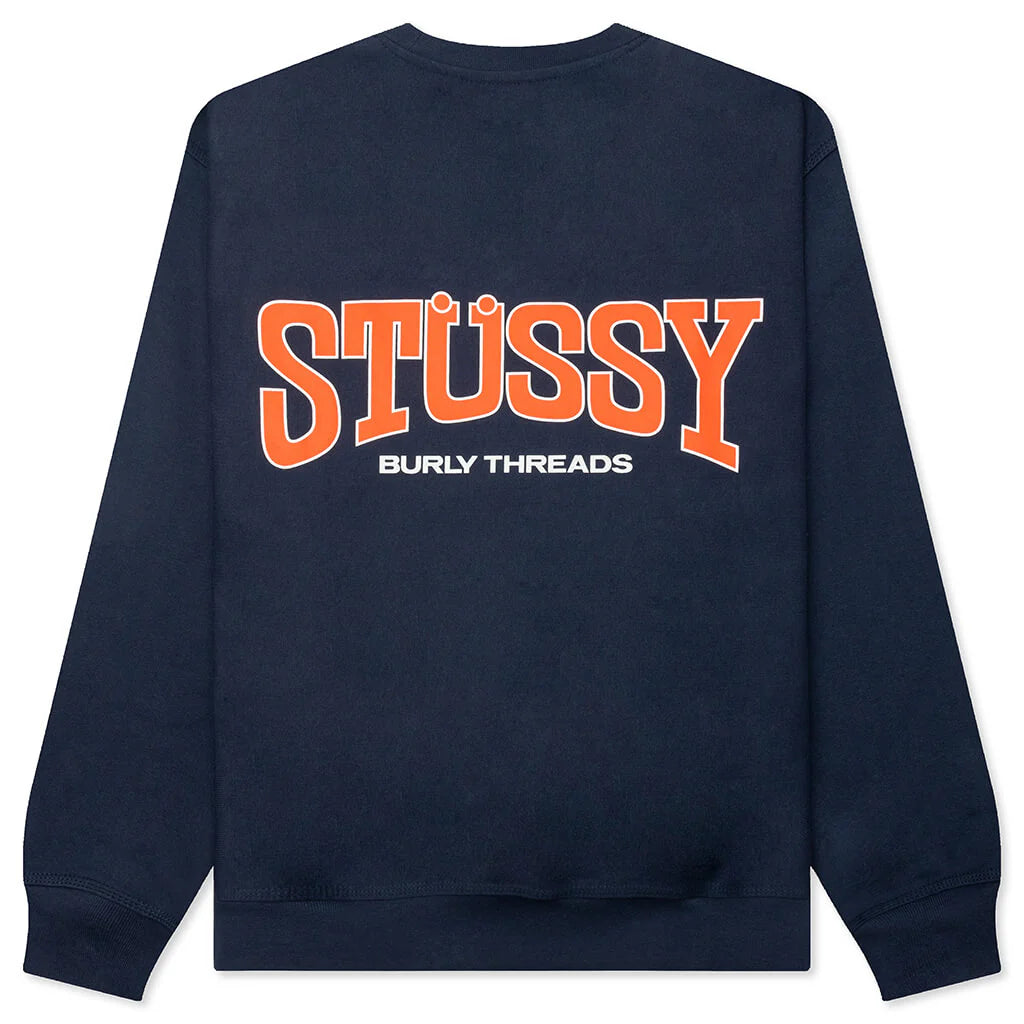 Burly Threads Crew Navy