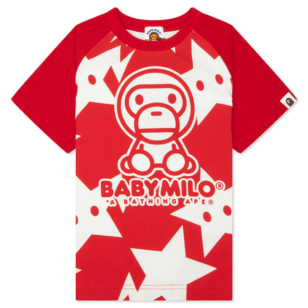 Kids Baby Milo STA Raglan Tee Red